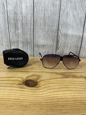 Vintage Ferrari 1980's Folding Aviator Sunglasses. Black. Very Good Condition.