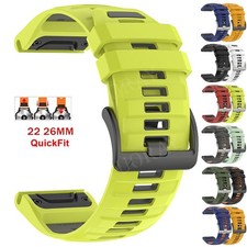 Watch Band For Garmin Fenix 3HR 5 5X 6 6X Pro 7 7X E 8 Quick Fit Silicone Strap