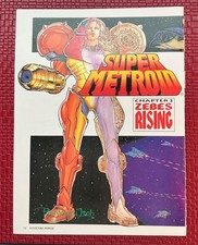 Super Metroid Samus Comic Page Nintendo Print Ad Poster Art 8”x 10.5” Vintage