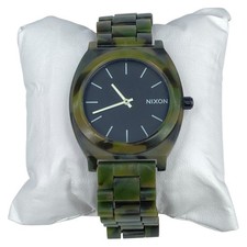 Nixon More is More The Time Teller Acetate Camouflage Watch New Battery