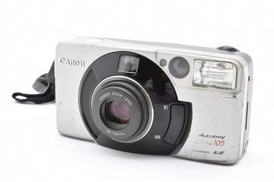 SALE【Optical MINT】Canon Autoboy Luna 105 silver 35mm Film Camera JAPAN