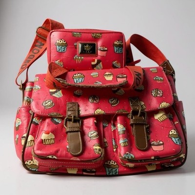 lydc  london purse bag cupcake edition anne smith polycloth with wallet original