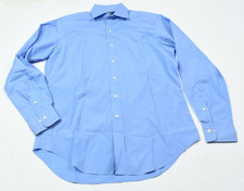 Polo Ralph Lauren REGENT Shirt Mens 15.5 Blue Long Sleeve Button-Up Classic Fit