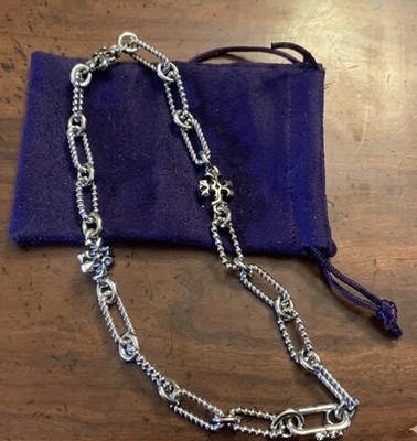 TORY BURCH ROXANNE SILVER NECKLACE