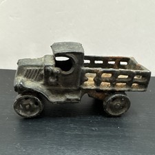 Antique 1930's AC Williams Cast Iron Mack Stake Truck