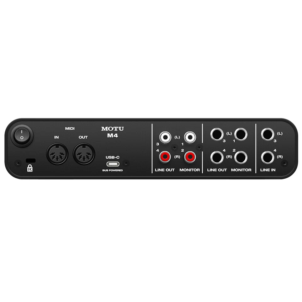 Motu M4 4x4 USB Audio Interface w/ AKG P220 Studio Mic, Headphones & XLR Cable - Image 4 of 4