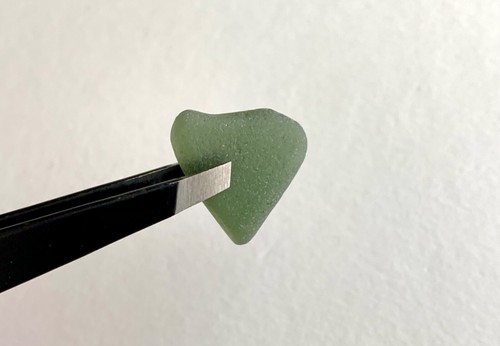 Naturale❤️Bicchiere da mare a forma di cuore spiaggia acqua oliva San Valentino arte artigianato surf-tumbled - Foto 3 di 14