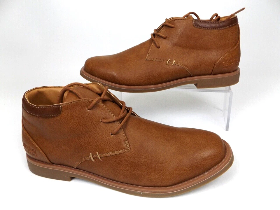 Kenneth Cole Reaction Chukka Mid Zapatos Jóvenes Niños Talla 4.0 Y, Coñac, NUEVOS, 1957 Foto 3 de 4