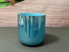 440Hz Cosmic Sound Bowl Blue G Note Throat Chakra Quartz Crystal Singing Bowl 6"