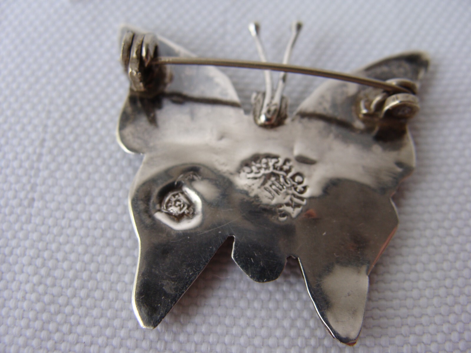 Vtg. 925 Solid Sterling Silver Abalone Shell Inla… - image 10