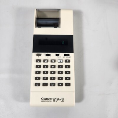 Vintage Canon TP-8 Pocket Printer Calculator Box Case Sleeve