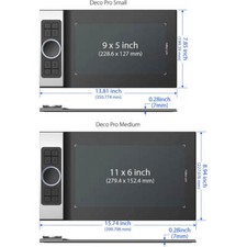 XPPen Deco Pro MW 11x6 Inch Bluetooth Graphics Tablet Wireless Drawing Pad