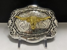 Bull Western cowboy Style belt buckle Hebilla Vaquero Con Toro
