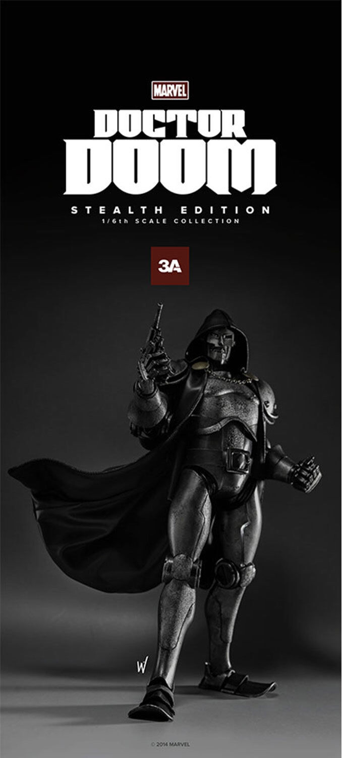 ThreeA 3A Marvel Doctor Doom 1/6th Scale Figure Stealth Edition Ashley Wood New