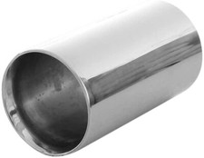 Auspuffblende Endrohr Edelstahl Universal Rund Chrom Für Opel Corsa Astra Vectra