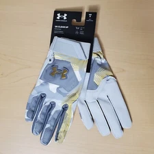 Under Armour UA Clean Up Size M Baseball Batting Gloves Grey Camo 1365468-094