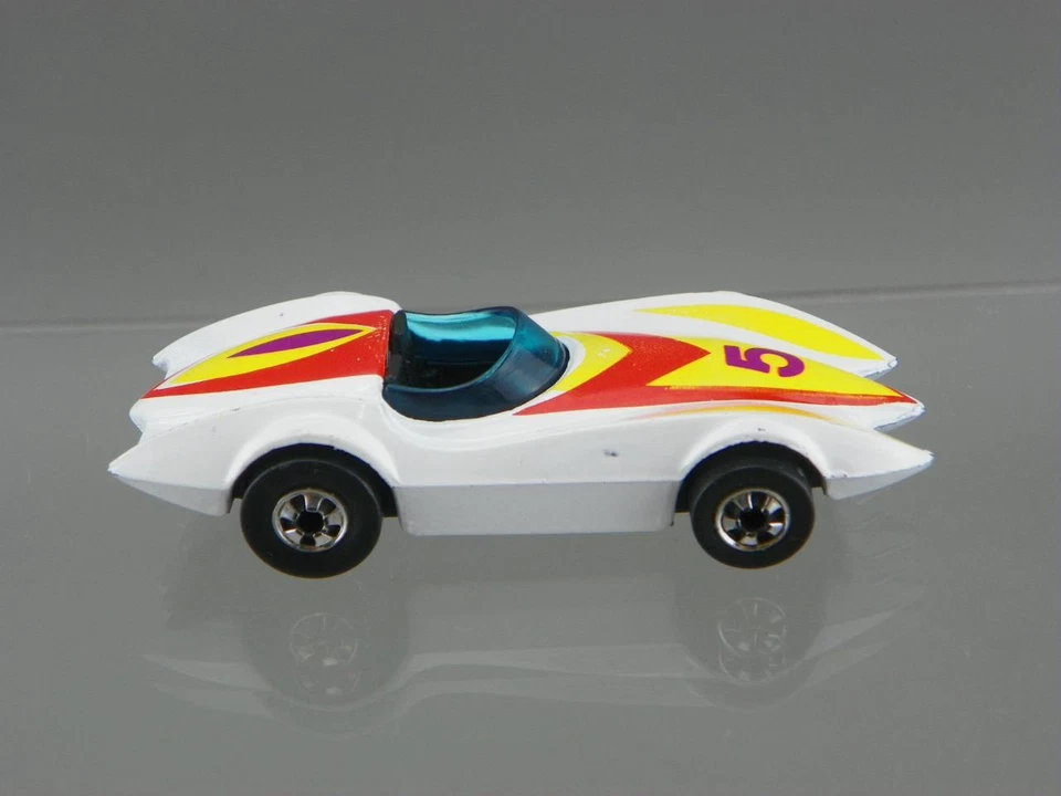 Vintage 1976 Hot Wheels Diecast 1/64 BW Second Wind Speed Racer Mach 5 Car HK VG - Image 2 of 4