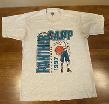 Vintage 90s Single Stitch Basketball TShirt Mens Large And 1 Panther Fruit Loom