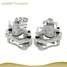 Rear Brake Calipers w/ Bracket Pair For Lincoln MKX Ford Edge 2010-2014