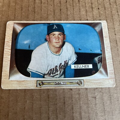 1955 Bowman Alex Kellner #53 Kansas City Athletics Vintage Baseball (fair)(e4)
