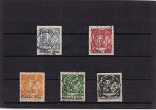 DR, Steckkartenposten Mi.Nr. 134-138 gest. (14)
