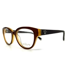 English Laundry Brown PAULINE ENGLISH TOFFEE LEATHER Eyeglasses Frames 48-17-135