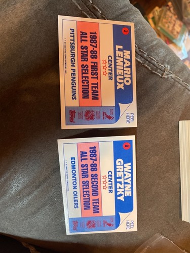Rare 1987 NHL ice hockey complete sticker set cards 1-33 Wayne Gretzky Lemieux - Picture 2 of 5