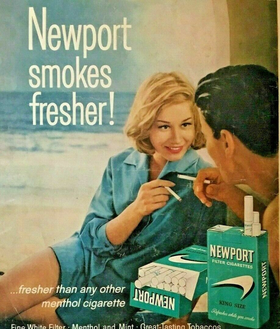 Vintage Ad Print Newport Filter Cigarettes, 