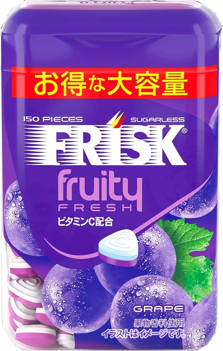 Frisk Fruity Fresh Grape Bottle type 105g from Japan Kracie foods