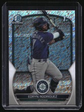 Edryn Rodriguez 2023 Bowman #BCP-185 Chrome Mariners Refractor Shimmer Rookie RC