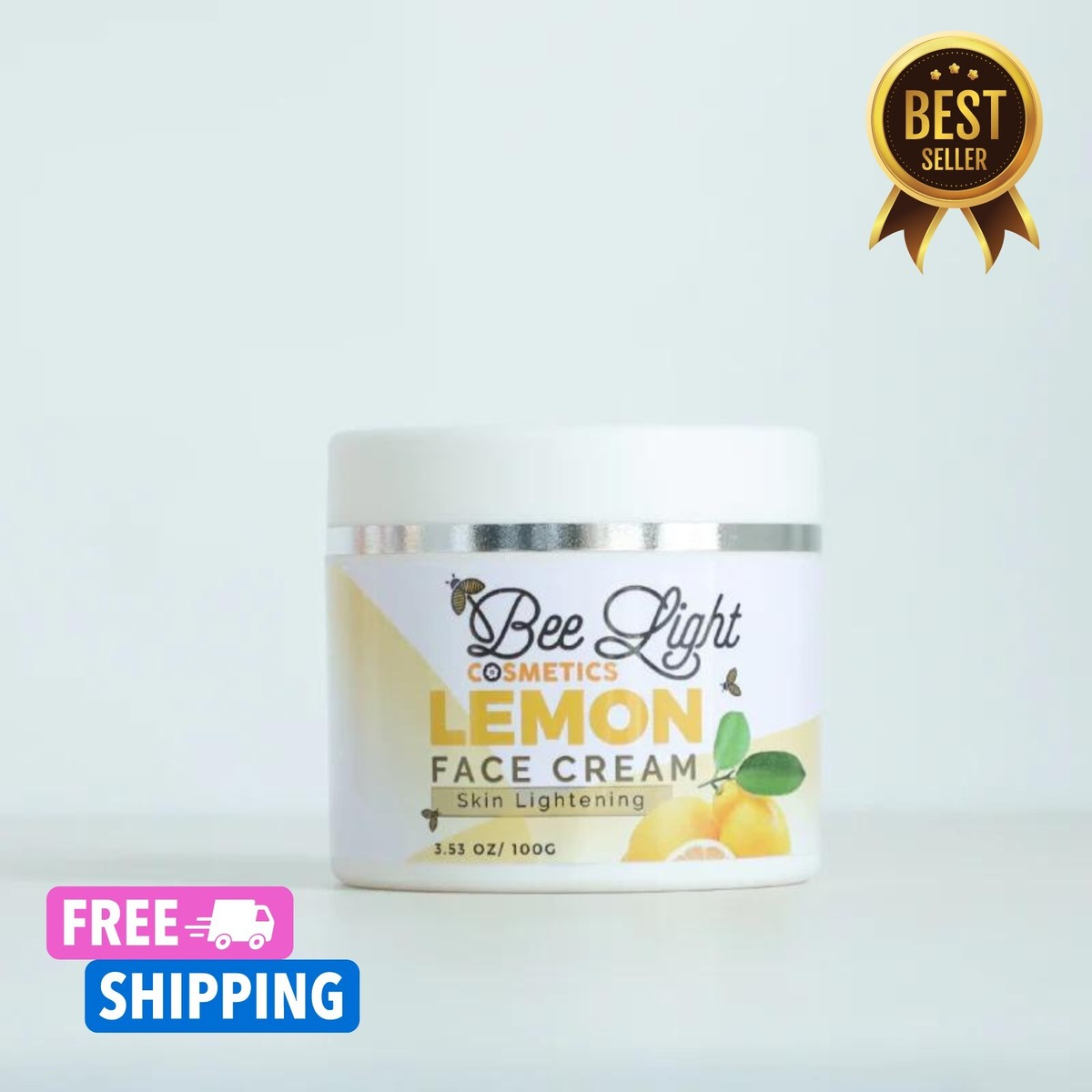 Lemon Face Cream - Nourishing Citrus Moisturizer, Brightens Skin