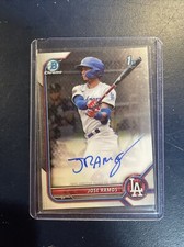 JOSE RAMOS 2022 BOWMAN CHROME AUTO 1st BOWMAN CPA-JRS LOS ANGELES DODGERS