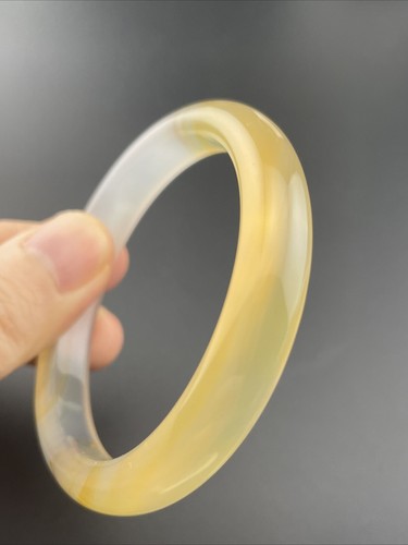 Natural Grade AAA Icy Agate Golden Jadeite Color 52 Mm - Picture 2 of 12