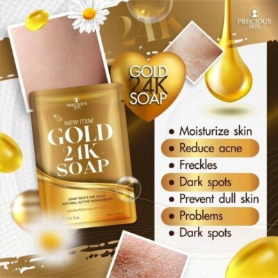 Precious Skin Thailand GOLD 24K Soap, 80g- Removes Dark & Age Spots | eBay