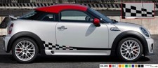 Sticker lip Stripe kit for mini Roaster john cooper works checkered graphics arm