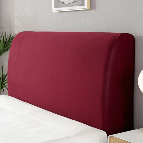 Stretch Bed Head Cover Pure Color Bed Head Slipcover Bedside Dust-proof Decor AU - Picture 5 of 25
