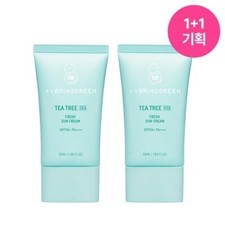 2 Pack Bringgreen Tea Tree CICA Fresh Sun Cream SPF50 PA   50ml  50ml