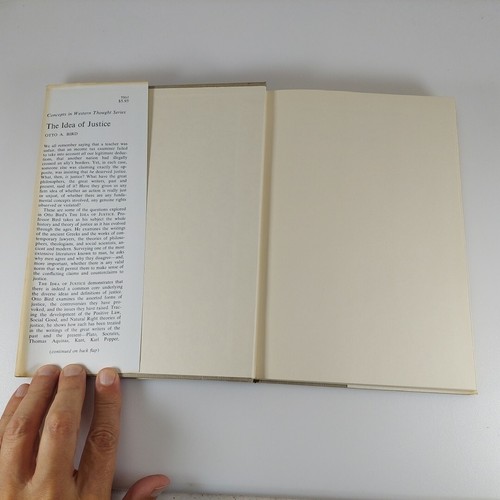 The Idea of Justice by Otto A. Bird 1967 Concepts In Western Thought HCDJ - Picture 7 of 14