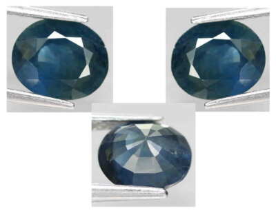 1.53Ct. Sapphire Only Heated Natural Oval Greenish Blue Good Quality
