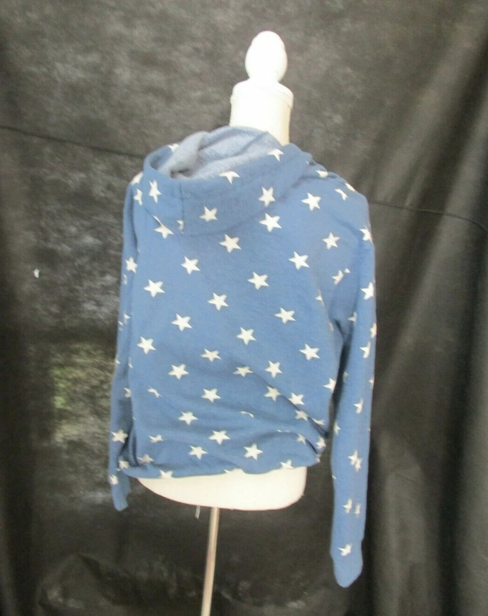 Blue sweatshirt with white stars cheap