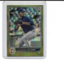 2022 TOPPS CHROME BEN BALLER EMMANUEL CLASE CHARTREUSE REFRACTOR # 9/15