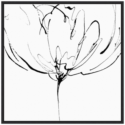 Impresión de arte de pared de lienzo enmarcado Amanti Whisper 2 (flor) por Lesia Binkin (2...