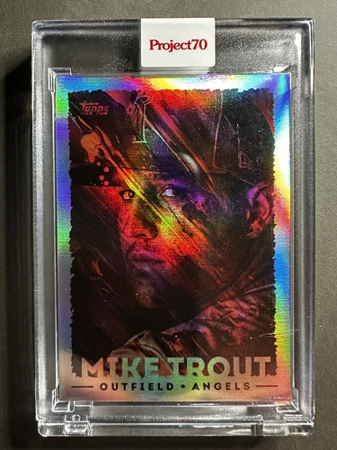 Topps Project 70 Mikael B Mike Trout Rainbow Foil #’d 37/70 SSP SP #724