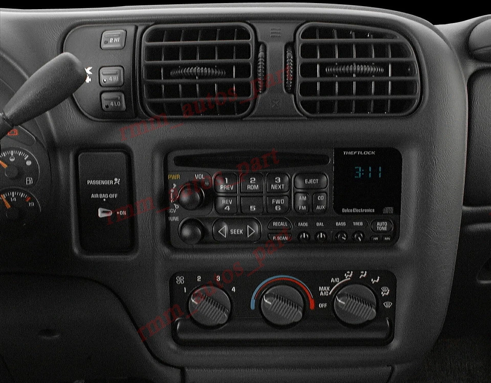 Radio estéreo GPS WIFI para Chevrolet S10 2000-2004 Apple CarPlay Android 13 Foto 3 de 4