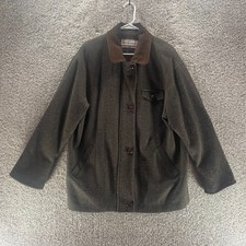 Vintage Mackintosh New England Coat Womens 14p Brown Wool Jacket Made In Usa 80s