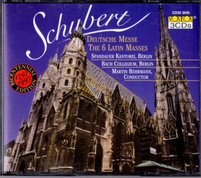 Schubert Deutsche Messe 6 Latin Masses 1996 3 CD Album VoxBox Classical