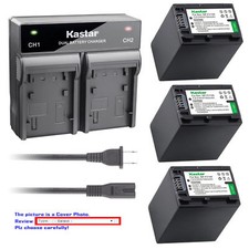 NP-FV100 Battery or Dual Charger for Sony HXR-MC50 HXR-NX30 HXR-NX70 HXR-NX80