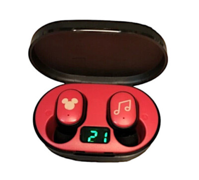 Mickey Minnie Wireless Earphones Bluetooth Headphones Mic Built-In Touch Control