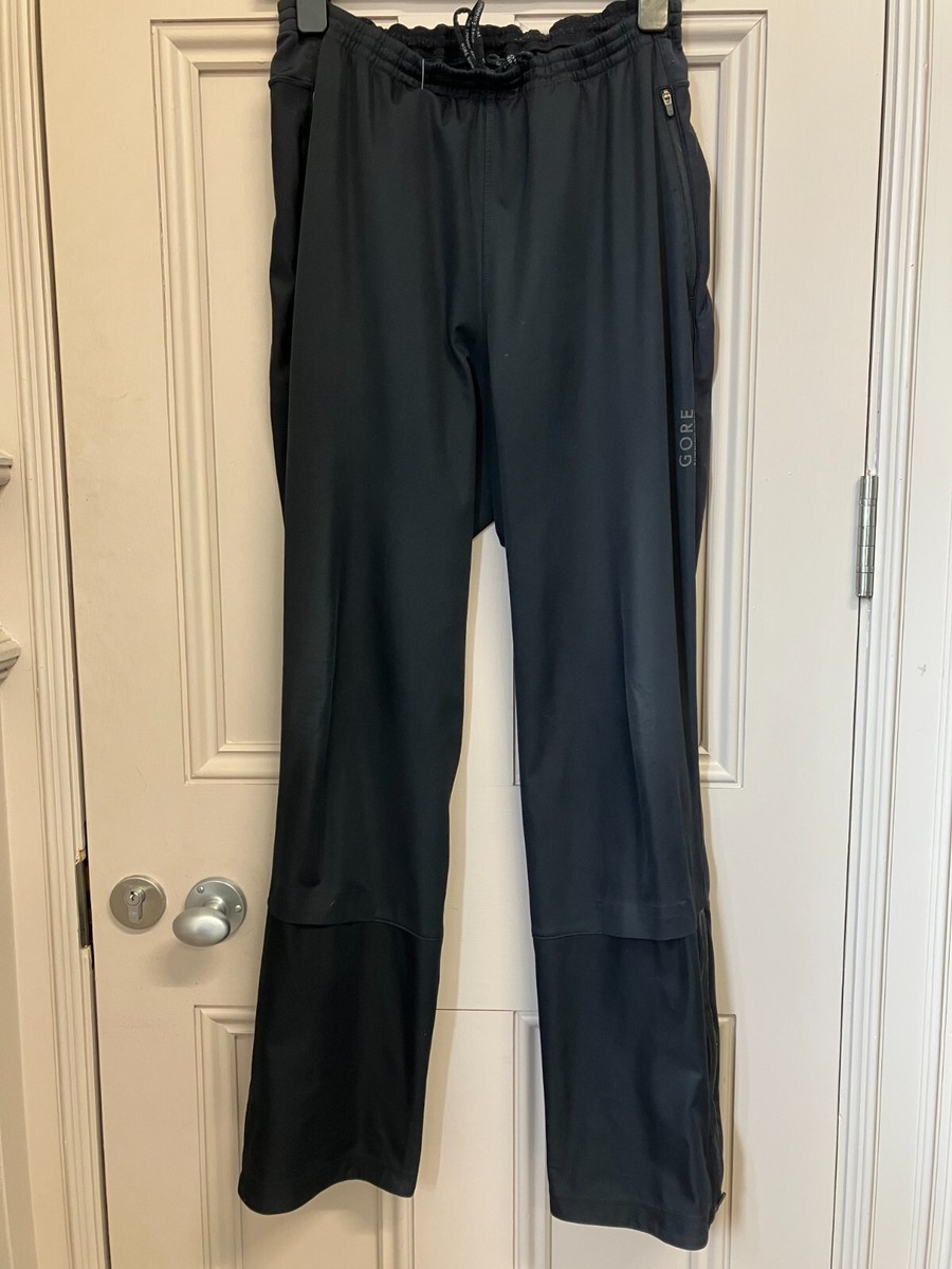 Gore Running Wear Mens Windstopper Black Soft Shell Trousers Large