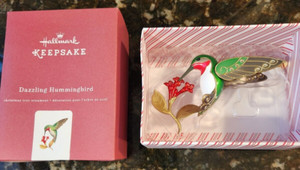 Hallmark KEEPSAKE Ornament “Dazzling Hummingbird” 2016 Retired NIB Christmas